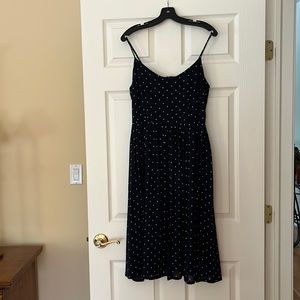 BB Dakota polka navy dress
